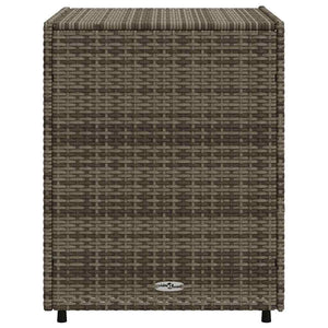 Gartenschrank Grau Poly Rattan 55x59x69cm