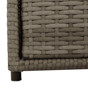 Gartenschrank Grau Poly Rattan 55x59x69cm