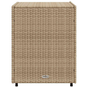 Gartenschrank Beige Poly Rattan 55x59x69cm