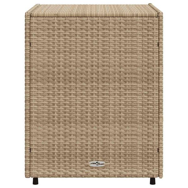 Gartenschrank Beige Poly Rattan 55x59x69cm