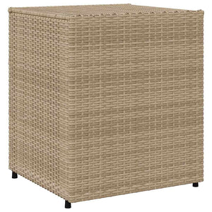Gartenschrank Beige Poly Rattan 55x59x69cm