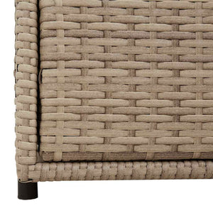 Gartenschrank Beige Poly Rattan 55x59x69cm