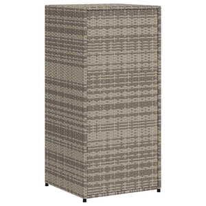 Gartenschrank Grau Poly Rattan 55x111cm