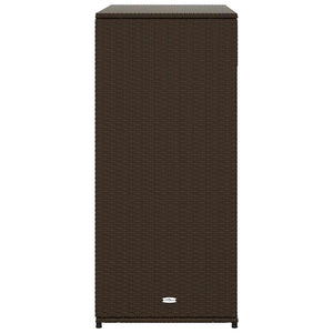 Gartenschrank Braun Poly Rattan 105x55x113cm