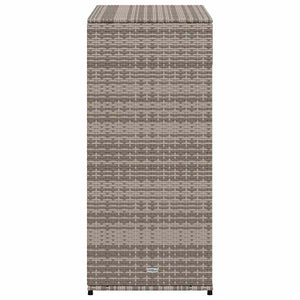 Gartenschrank Grau Poly Rattan 105x55x113cm