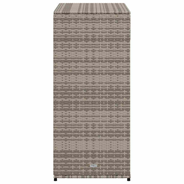 Gartenschrank Grau Poly Rattan 105x55x113cm