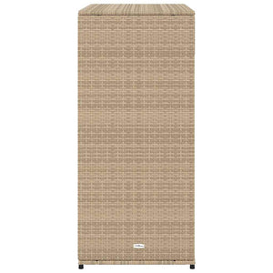 Gartenschrank Beige Poly Rattan 105x55x113cm