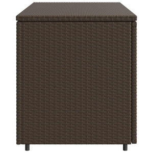 Gartenschrank Braun Poly Rattan 110x55x60,5cm