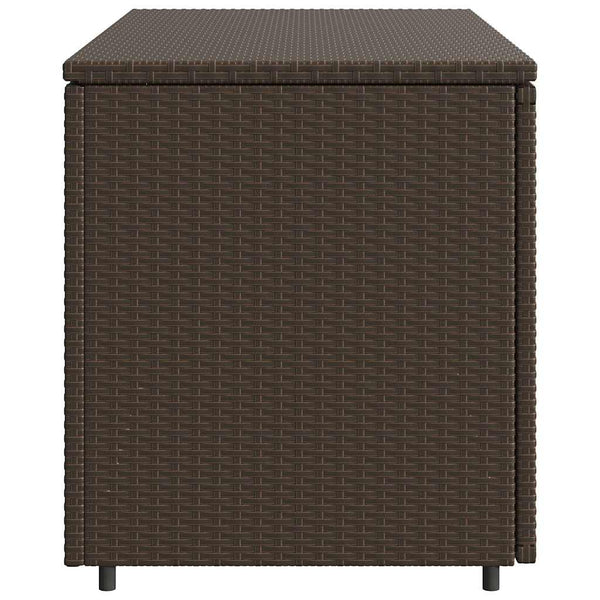 Gartenschrank Braun Poly Rattan 110x55x60,5cm