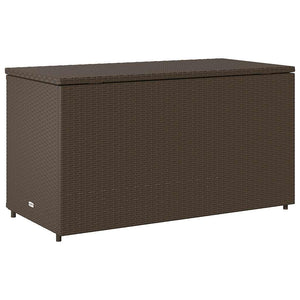 Gartenschrank Braun Poly Rattan 110x55x60,5cm