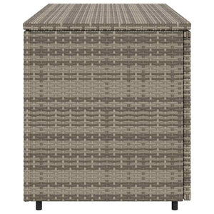 Gartenschrank Grau Poly Rattan 110x55x60,5 cm