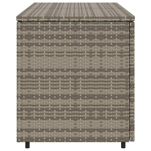 Gartenschrank Grau Poly Rattan 110x55x60,5 cm