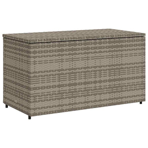 Gartenschrank Grau Poly Rattan 110x55x60,5 cm