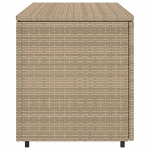Gartenschrank Beige Poly Rattan 110x55x60,5cm