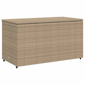 Gartenschrank Beige Poly Rattan 110x55x60,5cm