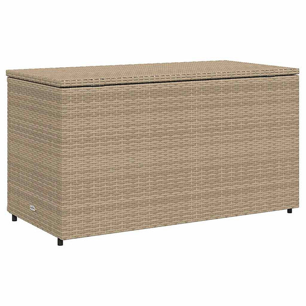 Gartenschrank Beige Poly Rattan 110x55x60,5cm