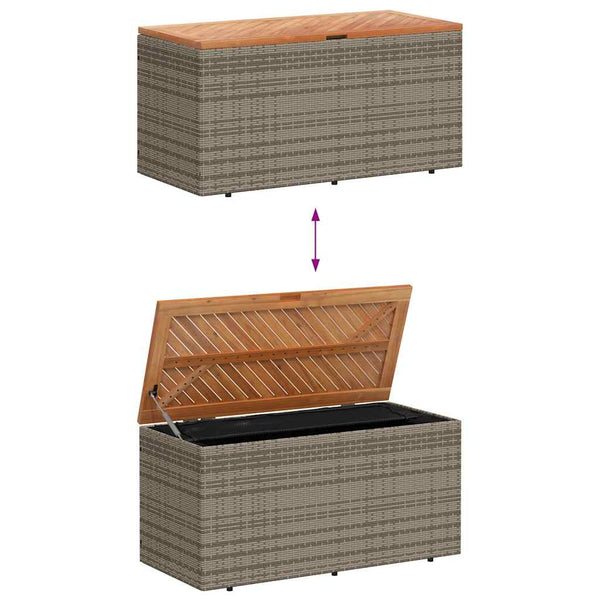 Gartentruhe Grau 110x50x54cm