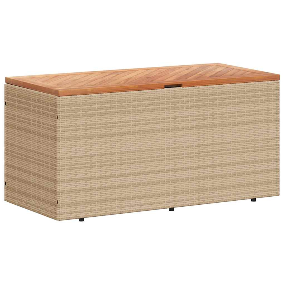Beige Gartentruhe 110x50x54 cm