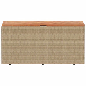 Beige Gartentruhe 110x50x54 cm