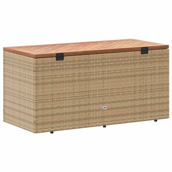 Beige Gartentruhe 110x50x54 cm