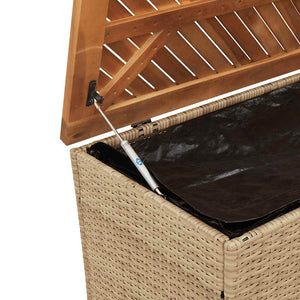 Beige Gartentruhe 110x50x54 cm