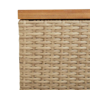 Beige Gartentruhe 110x50x54 cm