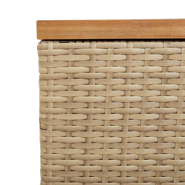 Beige Gartentruhe 110x50x54 cm