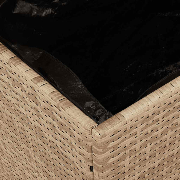 Beige Gartentruhe 110x50x54 cm