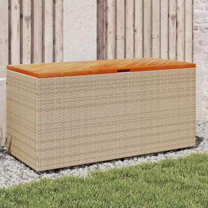 Beige Gartentruhe 110x50x54 cm