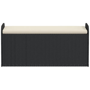Sitzbank mit Stauraum Schwarz 115 cm