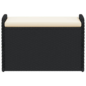 Sitzbank mit Stauraum Schwarz 80 cm
