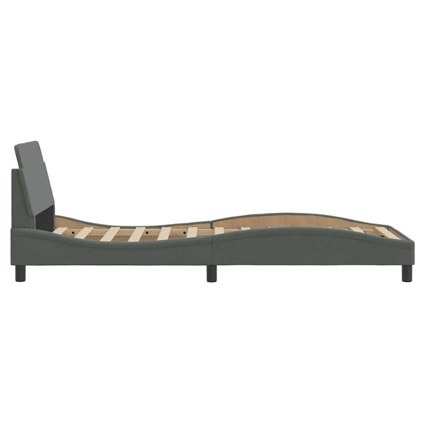 Bettgestell Dover Dunkelgrau 80x200 cm