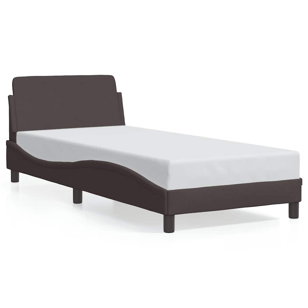 Bettgestell Dunkelbraun 80x200 cm Stoff
