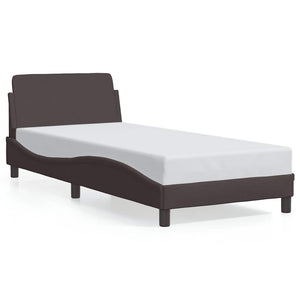 Bettgestell Dunkelbraun 80x200 cm Stoff