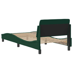 Bettgestell Dunkelgrün 80x200 cm Samt