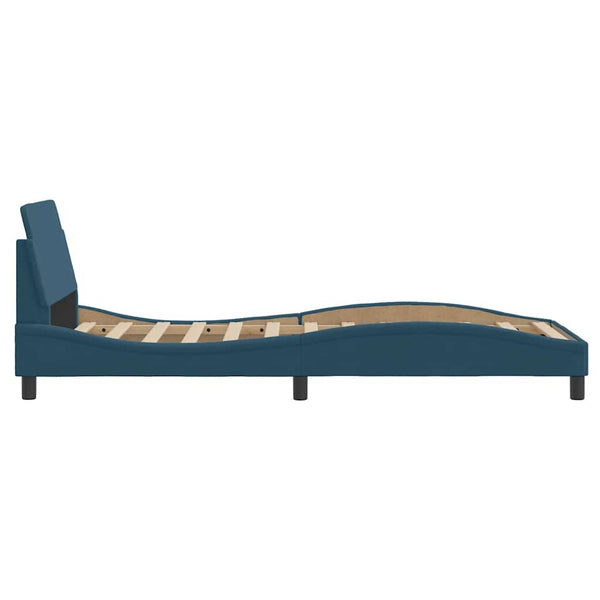 Bettgestell Blau Samt 80x200 cm