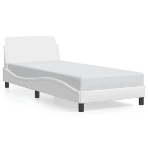 vidaXL Cadre de lit « Dover » blanc 80x200 cm en similicuir
