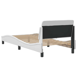 vidaXL Cadre de lit « Dover » blanc 80x200 cm en similicuir