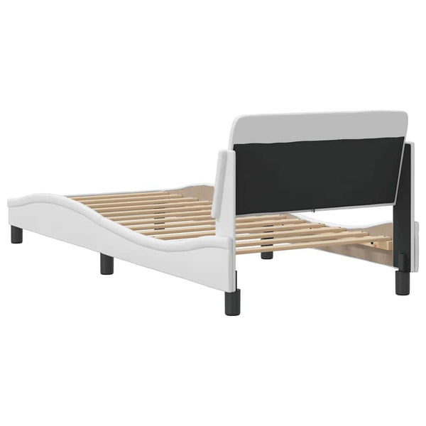 vidaXL Cadre de lit « Dover » blanc 80x200 cm en similicuir