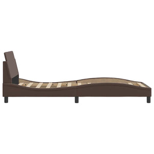 vidaXL Cadre de lit « Dover » marron 80x200 cm similicuir