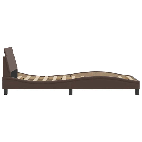 vidaXL Cadre de lit « Dover » marron 80x200 cm similicuir