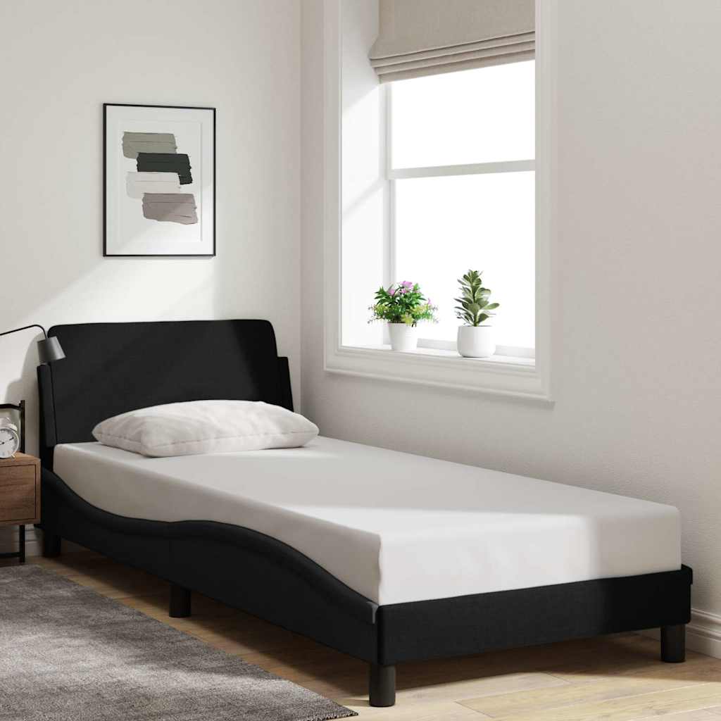 Bettgestell Dover Schwarz 90x190 cm