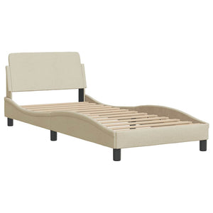 Bettgestell Creme 90x190 cm