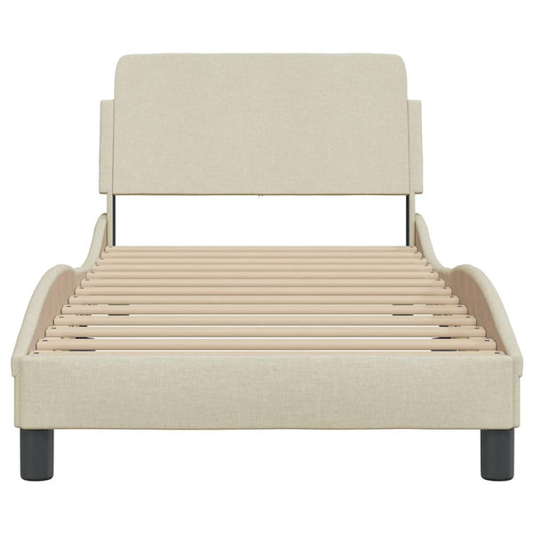 Bettgestell Creme 90x190 cm