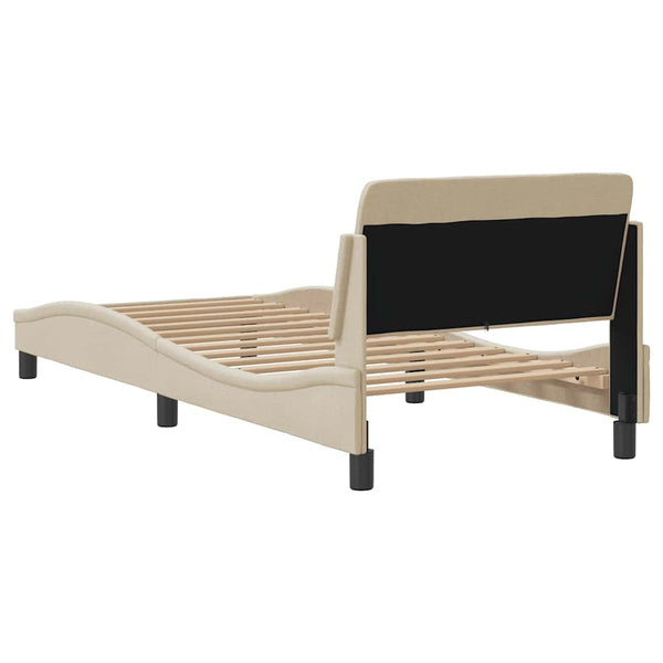 Bettgestell Creme 90x190 cm