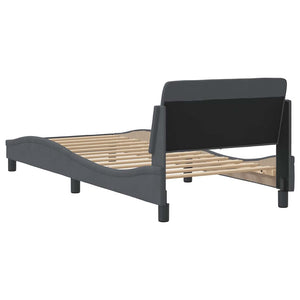 Bettgestell Dunkelgrau Samt 90x190 cm