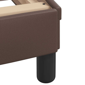 Bettgestell Braun 90x190 cm Kunstleder