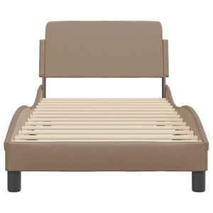 Bettgestell Cappuccino 90x190 cm Kunstleder