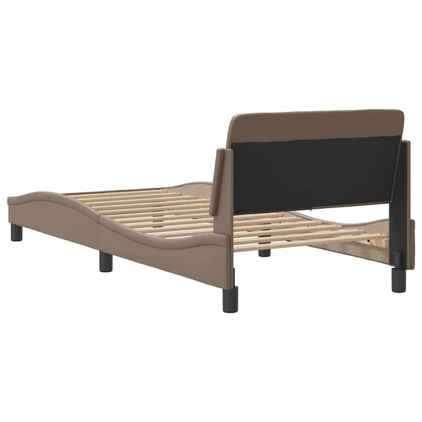 Bettgestell Cappuccino 90x190 cm Kunstleder