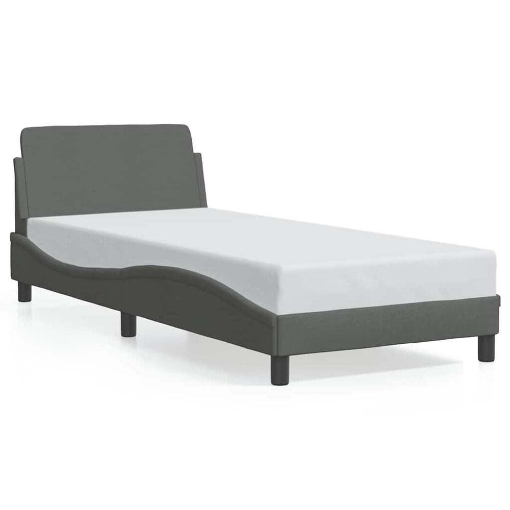 Bettgestell Dover Dunkelgrau 90x200 cm